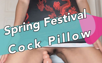 Chinese Spring Festival Cock Pillow